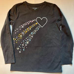 Cat & Jack Long Sleeve Graphic T-Shirt, L 10/12